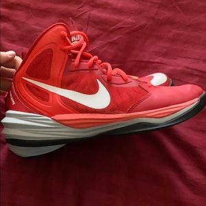 Red basketball shoes bike prime hype DF